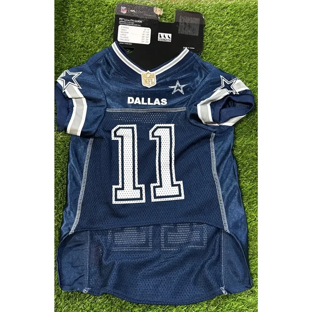 Dallas Cowboys Pet Wear #11 Micah‎ Parsons Jersey Size Large